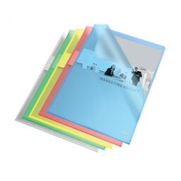 Rexel Quality A4 Document Folder Assorted Colours 115micron Pack of 25