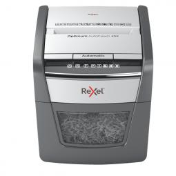 Rexel Optimum AutoFeed 45X Automatic Cross Cut Paper Shredder Black