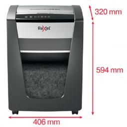 Rexel Momentum X420 UK Paper Shredder Black